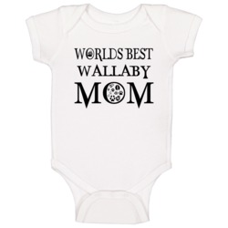 Wallaby Worlds Best Mom Animal Baby One Piece Wallaby Worlds Best Mom Animal Baby One Piece