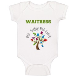 Waitress In Training Kids Occupation Baby One Piece Waitress In Training Kids Occupation Baby One Piece