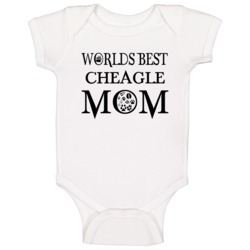 Cheagle Worlds Best Mom Baby One Piece Cheagle Worlds Best Mom Baby One Piece