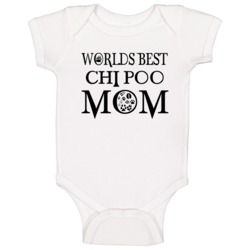 Chi-poo Worlds Best Mom Baby One Piece Chi-poo Worlds Best Mom Baby One Piece