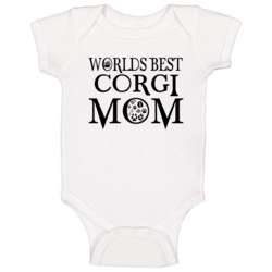Corgi Worlds Best Mom Baby One Piece Corgi Worlds Best Mom Baby One Piece