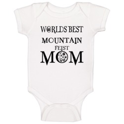Mountain Feist Worlds Best Mom Baby One Piece Mountain Feist Worlds Best Mom Baby One Piece