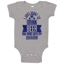Boxador I Just Want To Drink Beer With My Pet Lover Men's Baby One Pi Boxador I Just Want To Drink Beer With My Pet Lover Men's Baby One Pi