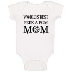 Peek-a-pom Worlds Best Mom Baby One Piece Peek-a-pom Worlds Best Mom Baby One Piece