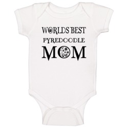 Pyredoodle Worlds Best Mom Baby One Piece Pyredoodle Worlds Best Mom Baby One Piece