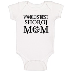 Shorgi Worlds Best Mom Baby One Piece Shorgi Worlds Best Mom Baby One Piece