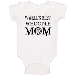 Whoodle Worlds Best Mom Baby One Piece Whoodle Worlds Best Mom Baby One Piece