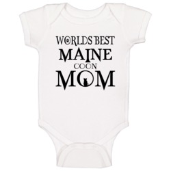 Maine Coon Worlds Best Mom Cat T Shirts Baby One Piece Maine Coon Worlds Best Mom Cat T Shirts Baby One Piece