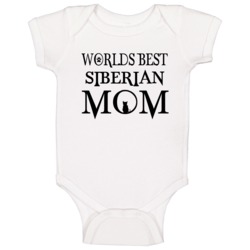 Siberian Worlds Best Mom Cat T Shirts Baby One Piece Siberian Worlds Best Mom Cat T Shirts Baby One Piece