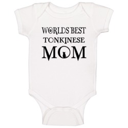 Tonkinese Worlds Best Mom Cat T Shirts Baby One Piece Tonkinese Worlds Best Mom Cat T Shirts Baby One Piece