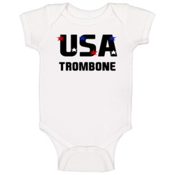 Trombone Usa Hobbies Sports And Activities Baby One Piece Trombone Usa Hobbies Sports And Activities Baby One Piece