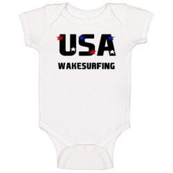 Wakesurfing Usa Hobbies Sports And Activities Baby One Piece Wakesurfing Usa Hobbies Sports And Activities Baby One Piece