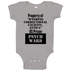 "property Of Wyoming Correctional Facility Attica Prison Psycho W "property Of Wyoming Correctional Facility Attica Prison Psycho W