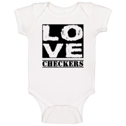 Checkers Love Sports Baby One Piece Checkers Love Sports Baby One Piece