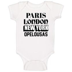 Opelousas Paris London Custom City World Travel Unisex Baby One Piece Opelousas Paris London Custom City World Travel Unisex Baby One Piece