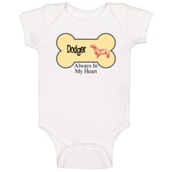 Dodger Always In My Heart Dachshund Baby One Piece Dodger Always In My Heart Dachshund Baby One Piece