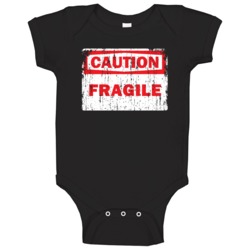 Fragile Caution Adjective Distressed Baby One Piece Fragile Caution Adjective Distressed Baby One Piece