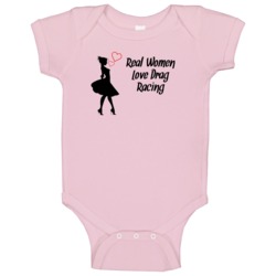 Real Women Love Drag Racing Cute Sports Baby One Piece Real Women Love Drag Racing Cute Sports Baby One Piece