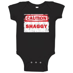 Shaggy Caution Adjective Distressed Baby One Piece Shaggy Caution Adjective Distressed Baby One Piece