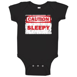 Sleepy Caution Adjective Distressed Baby One Piece Sleepy Caution Adjective Distressed Baby One Piece