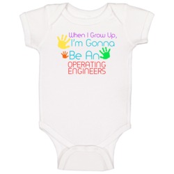 I Am Gonna Be An Operating Engineers Cute Baby One Piece I Am Gonna Be An Operating Engineers Cute Baby One Piece