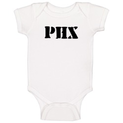 Phx Airport Identification Code Baby One Piece Phx Airport Identification Code Baby One Piece