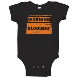 Eloquent Warning Adjective Distressed Baby One Piece Eloquent Warning Adjective Distressed Baby One Piece
