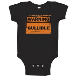 Gullible Warning Adjective Distressed Baby One Piece Gullible Warning Adjective Distressed Baby One Piece