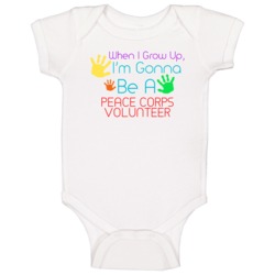 I Am Gonna Be A Peace Corps Volunteer Cute Baby One Piece I Am Gonna Be A Peace Corps Volunteer Cute Baby One Piece