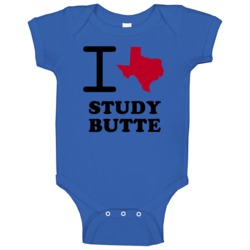 Study Butte Texas I Love Heart State Baby One Piece Study Butte Texas I Love Heart State Baby One Piece