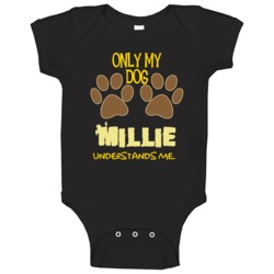 Millie Only My Dog Affenpinscher Understands Me Baby One Piece Millie Only My Dog Affenpinscher Understands Me Baby One Piece