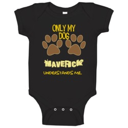 Maverick Only My Dog Affenpinscher Understands Me Baby One Piece Maverick Only My Dog Affenpinscher Understands Me Baby One Piece