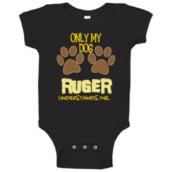 Ruger Only My Dog Affenpinscher Understands Me Baby One Piece Ruger Only My Dog Affenpinscher Understands Me Baby One Piece