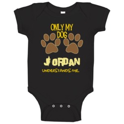 Jordan Only My Dog Affenpinscher Understands Me Baby One Piece Jordan Only My Dog Affenpinscher Understands Me Baby One Piece