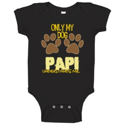 Papi Only My Dog Affenpinscher Understands Me Baby One Piece Papi Only My Dog Affenpinscher Understands Me Baby One Piece