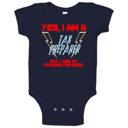 Yes I Am A Tax Preparer Funny Powers Baby One Piece Yes I Am A Tax Preparer Funny Powers Baby One Piece