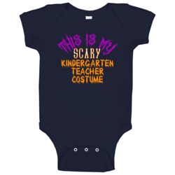 This Is My Scary Kindergarten Teacher Costume Funny Halloween Baby One This Is My Scary Kindergarten Teacher Costume Funny Halloween Baby One