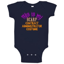 This Is My Scary Contract Administrator Costume Funny Halloween Baby O This Is My Scary Contract Administrator Costume Funny Halloween Baby O