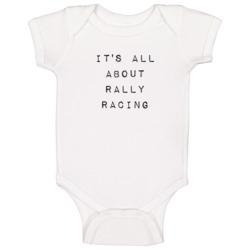 It's All About Rally Racing Sports Activities Baby One Piece It's All About Rally Racing Sports Activities Baby One Piece