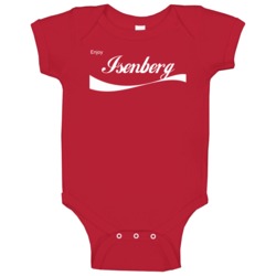 Isenberg Enjoy Cola Parody Custom Name Baby One Piece Isenberg Enjoy Cola Parody Custom Name Baby One Piece
