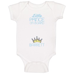 Little Prince On Board Barrett Baby Boy Baby One Piece Little Prince On Board Barrett Baby Boy Baby One Piece