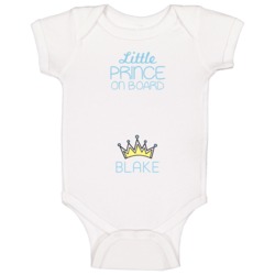 Little Prince On Board Blake Baby Boy Baby One Piece Little Prince On Board Blake Baby Boy Baby One Piece