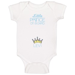 Little Prince On Board Levi Baby Boy Baby One Piece Little Prince On Board Levi Baby Boy Baby One Piece