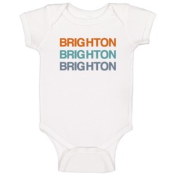Brighton Triple Colored Cities Baby One Piece Brighton Triple Colored Cities Baby One Piece