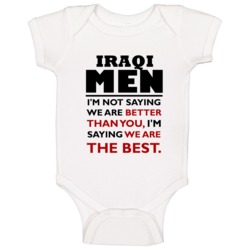 Iraqi Men Are The Best Fun Baby One Piece Iraqi Men Are The Best Fun Baby One Piece