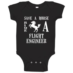 Flight Engineer Save A Horse Occupation Baby One Piece Flight Engineer Save A Horse Occupation Baby One Piece