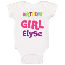 Birthday Girl Elyse Kids Celebration Baby One Piece Birthday Girl Elyse Kids Celebration Baby One Piece
