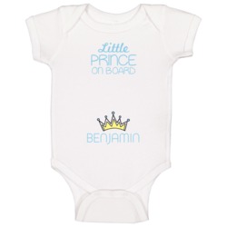 Little Prince On Board Benjamin Baby Boy Baby One Piece Little Prince On Board Benjamin Baby Boy Baby One Piece