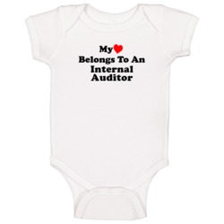My Heart Belongs To An Internal Auditor Funny Baby One Piece My Heart Belongs To An Internal Auditor Funny Baby One Piece
