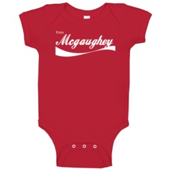 Mcgaughey Enjoy Cola Parody Custom Name Baby One Piece Mcgaughey Enjoy Cola Parody Custom Name Baby One Piece